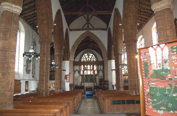 The interior looking east May 2010
